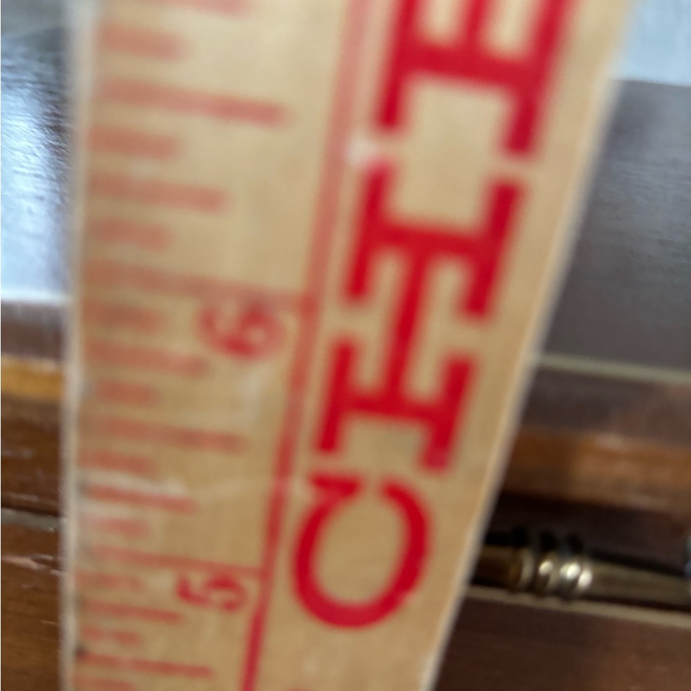 Vintage-MCM- Wooden Jewelry Box with-Chartreuse lining-1 drawer/lift top - Picture 12 of 15